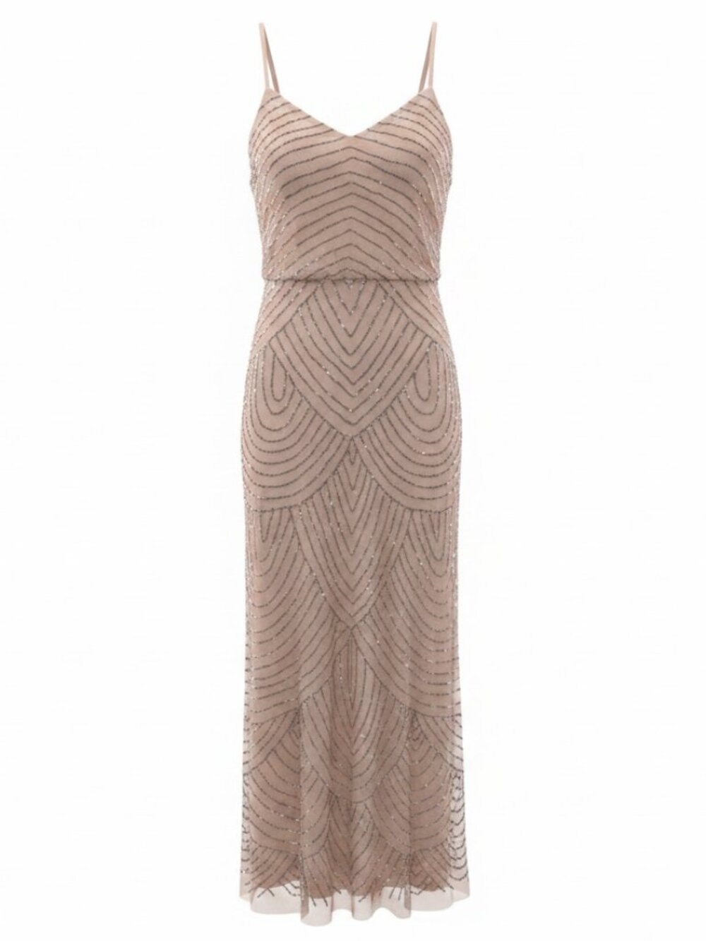 Adrianna Papell Art Deco BLUSH Gown